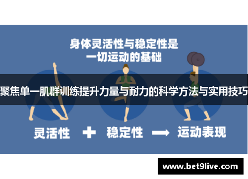 聚焦单一肌群训练提升力量与耐力的科学方法与实用技巧